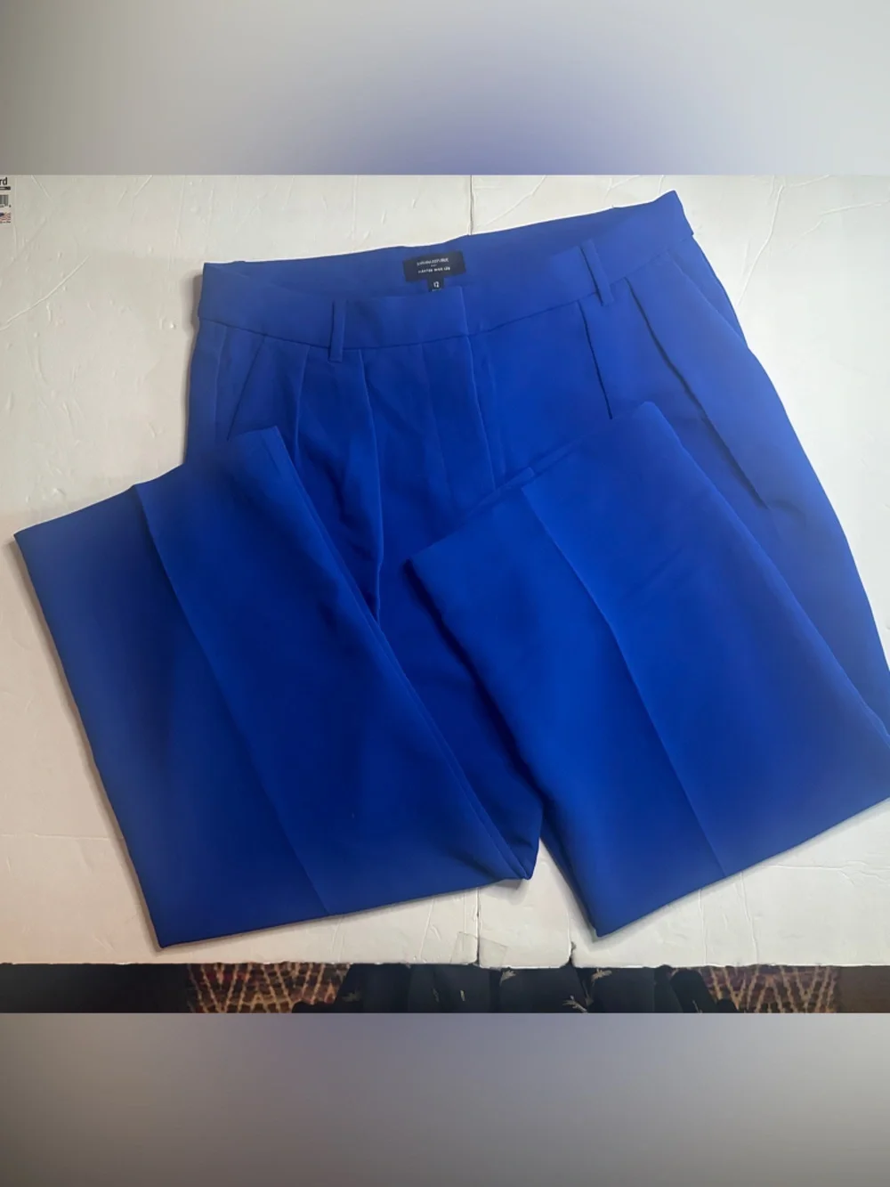 NWT Banana Republic Royal Blue Dress Pants Size 12 - Picture 2 of 13